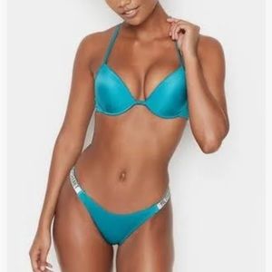 VS SWIM Turquoise Push Up Bikini Top 32C